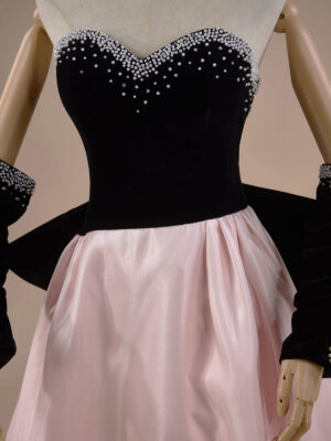 black and pink evening dress (3)