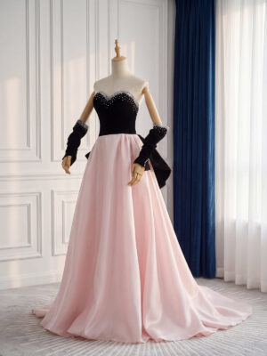 black and pink evening dress (7)