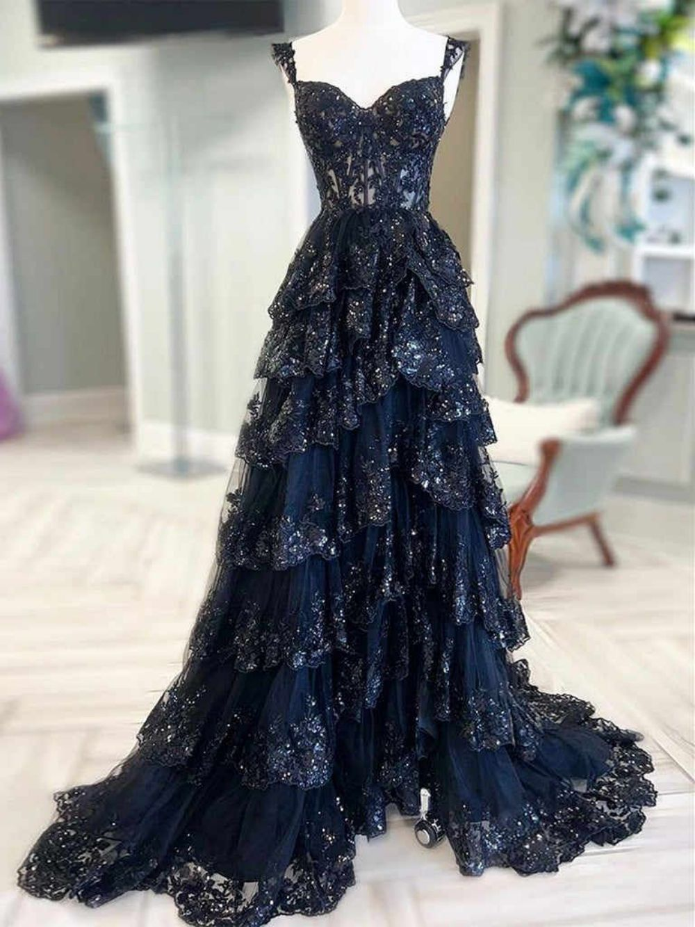 Black Off Shoulder Long Dress Before the actual photo